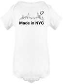 Made In N.Y.C. Quote Bodysuit -SmartPrintsInk Designs