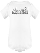 Made In Chicago Quote. Bodysuit -SmartPrintsInk Designs
