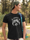 Compost Raccoon T-shirt -SmartPrintsInk Designs