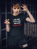 Eat Pizza And Watch Movies T-shirt -SmartPrintsInk Designs