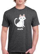 "meh" Kitten T-shirt -SmartPrintsInk Designs