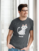 "meh" Kitten T-shirt -SmartPrintsInk Designs