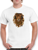 Lion Braids T-shirt -SmartPrintsInk Designs