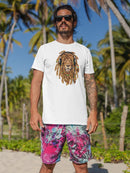 Lion Braids T-shirt -SmartPrintsInk Designs