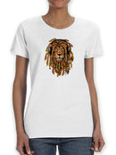 Lion Braids T-shirt -SmartPrintsInk Designs
