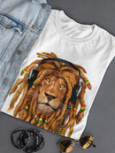 Lion Braids T-shirt -SmartPrintsInk Designs
