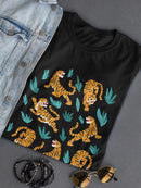 Tigers And Plants T-shirt -SmartPrintsInk Designs
