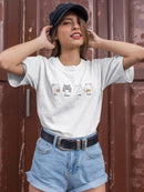 Kittens And Numbers T-shirt -SmartPrintsInk Designs