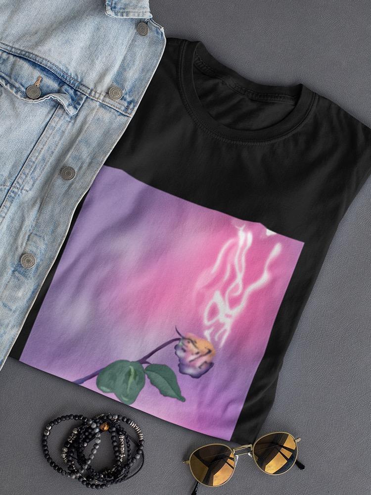 Burning Flower T-shirt -SmartPrintsInk Designs