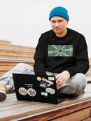 Space And Time Pattern Sweatshirt -SmartPrintsInk Designs