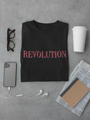 Revolution Text T-shirt -SmartPrintsInk Designs