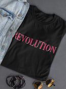 Revolution Text T-shirt -SmartPrintsInk Designs