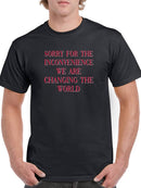 Changing The World T-shirt -SmartPrintsInk Designs