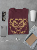 Roaring Bear T-shirt -SmartPrintsInk Designs