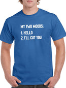 My Two Moods T-shirt -SmartPrintsInk Designs