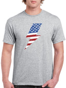 American Lightning T-shirt -SmartPrintsInk Designs