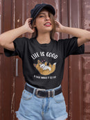 A Dog Makes Life Better T-shirt -SmartPrintsInk Designs