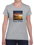 Stay Wild, Sunflower T-shirt -SmartPrintsInk Designs