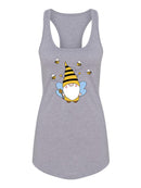 Bees And Bee Fairy Racerback Tank -SmartPrintsInk Designs