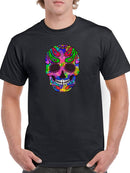 Colorful Skull Head T-shirt -SmartPrintsInk Designs