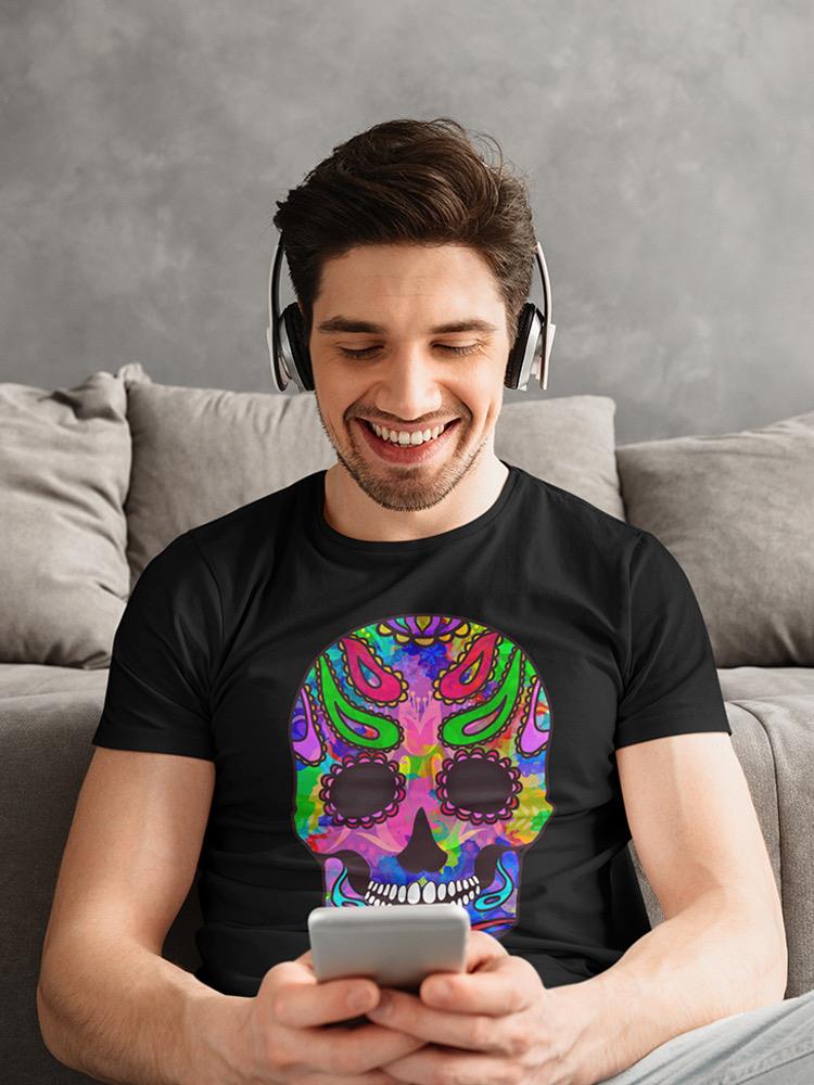 Colorful Skull Head T-shirt -SmartPrintsInk Designs