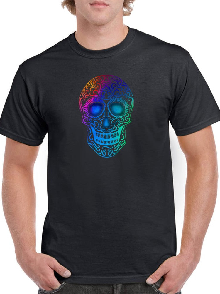 Smiling Colorful Skull T-shirt -SmartPrintsInk Designs