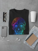 Smiling Colorful Skull T-shirt -SmartPrintsInk Designs