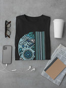 Half Skull And Stripe T-shirt -SmartPrintsInk Designs