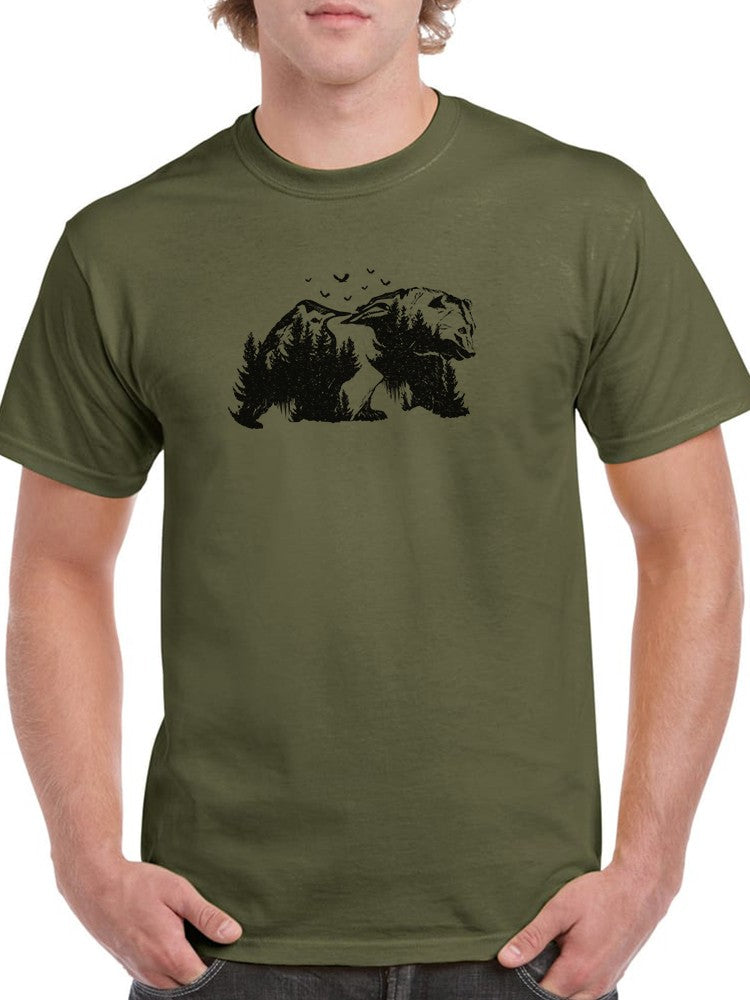 Forest Bear T-shirt -SmartPrintsInk Designs