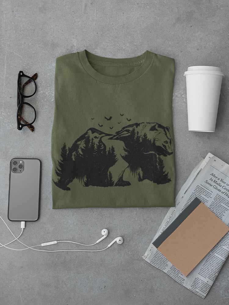 Forest Bear T-shirt -SmartPrintsInk Designs