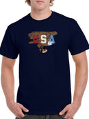 Usa Eagle T-shirt -SmartPrintsInk Designs