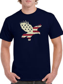 American Flag Eagle T-shirt -SmartPrintsInk Designs