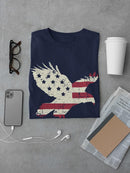 American Flag Eagle T-shirt -SmartPrintsInk Designs