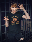 Cool Wind In My Hair, Witch T-shirt -SmartPrintsInk Designs