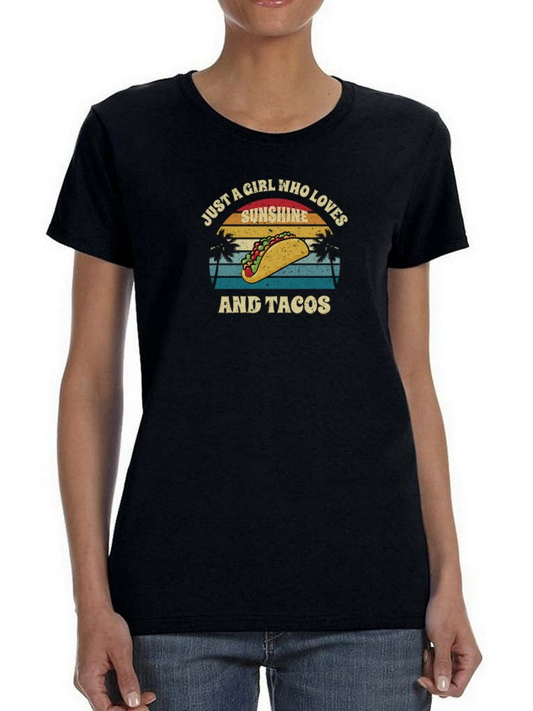 Girl Who Los Tacos T-shirt -SmartPrintsInk Designs
