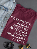 Latina Traits T-shirt -SmartPrintsInk Designs
