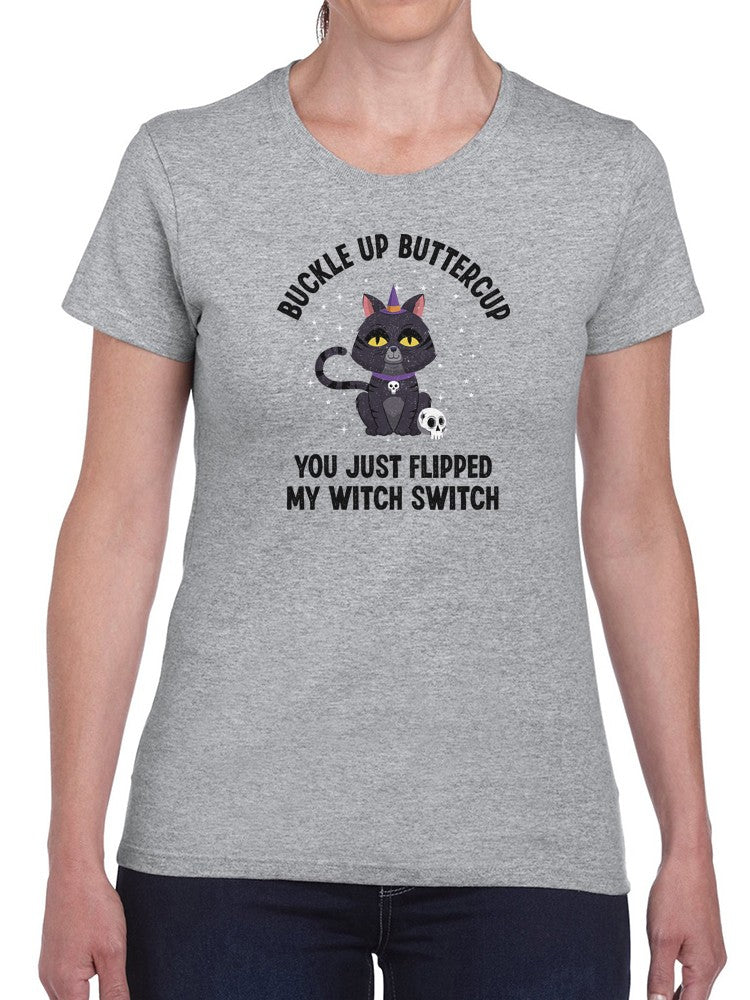 Witch Switch Kitten T-shirt -SmartPrintsInk Designs