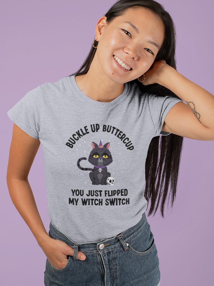 Witch Switch Kitten T-shirt -SmartPrintsInk Designs