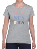 Minesota Text T-shirt -SmartPrintsInk Designs