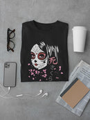 Skeletal Woman, Sakura T-shirt -SmartPrintsInk Designs