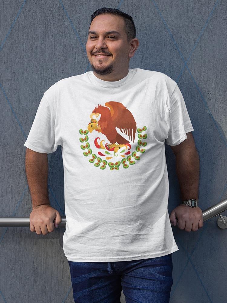 Eagle Eating Taco, Mexican Flag T-shirt -SmartPrintsInk Designs