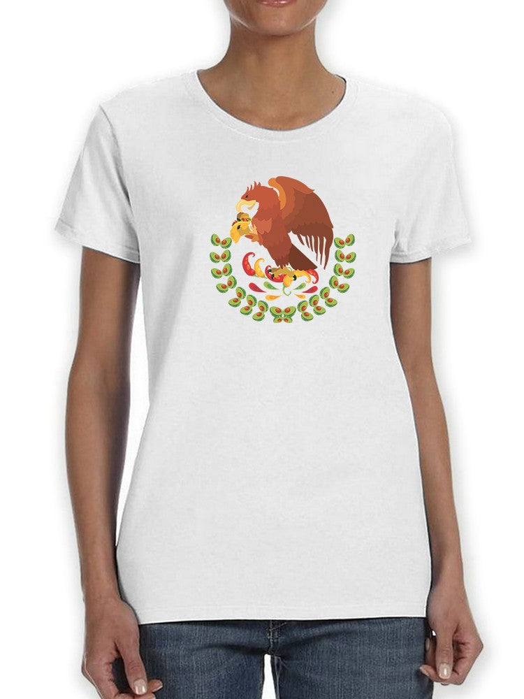 Eagle Eating Taco, Mexican Flag T-shirt -SmartPrintsInk Designs