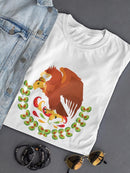 Eagle Eating Taco, Mexican Flag T-shirt -SmartPrintsInk Designs