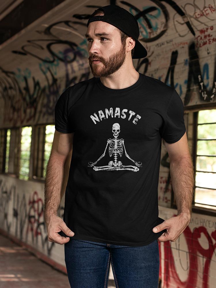 Namaste, Skeleton T-shirt -SmartPrintsInk Designs