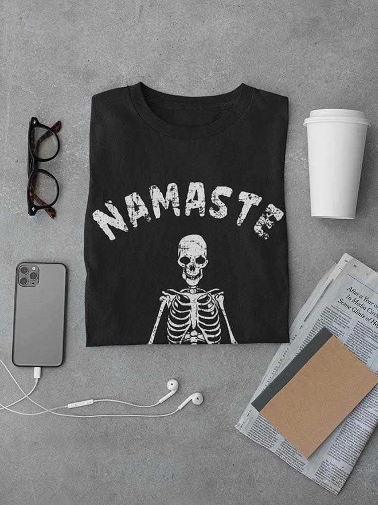Namaste, Skeleton T-shirt -SmartPrintsInk Designs
