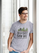 Bigfoot Saw Me Quote T-shirt -SmartPrintsInk Designs
