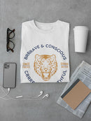 Brrrave And Conscious T-shirt -SmartPrintsInk Designs