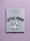 Little Paws Dog T-shirt -SmartPrintsInk Designs
