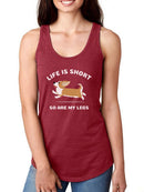 Life Is Short Quote. Racerback Tank -SmartPrintsInk Designs