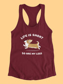 Life Is Short Quote. Racerback Tank -SmartPrintsInk Designs